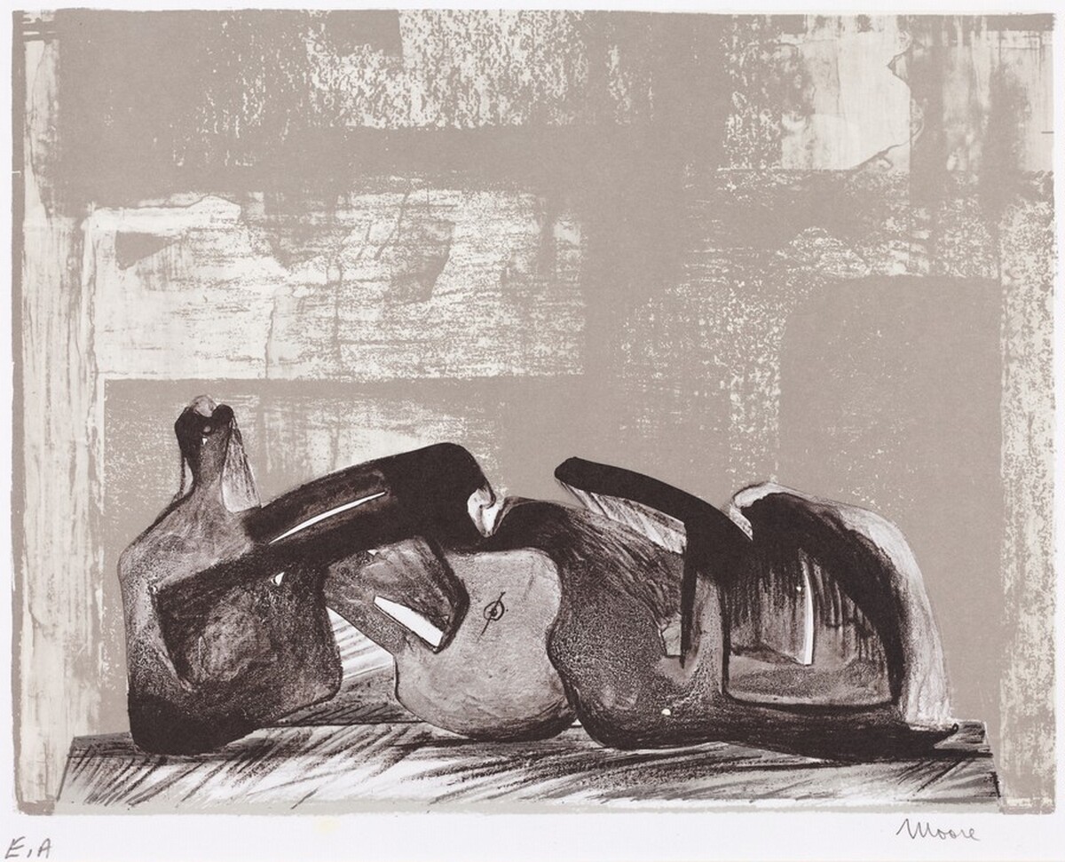 Reclining Figure, Interior Setting I by Henry Moore