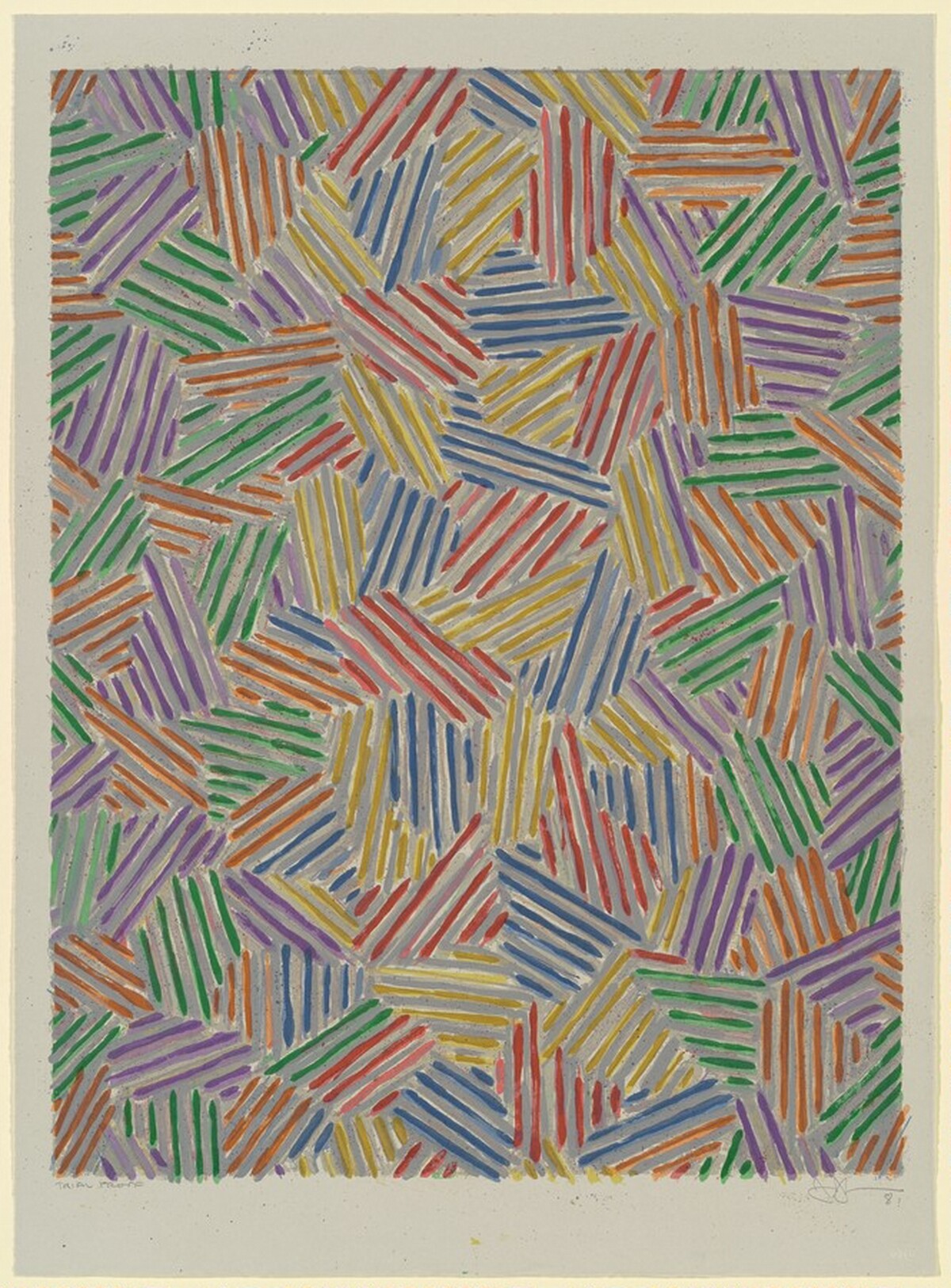 Cicada [trial proof] by Jasper Johns