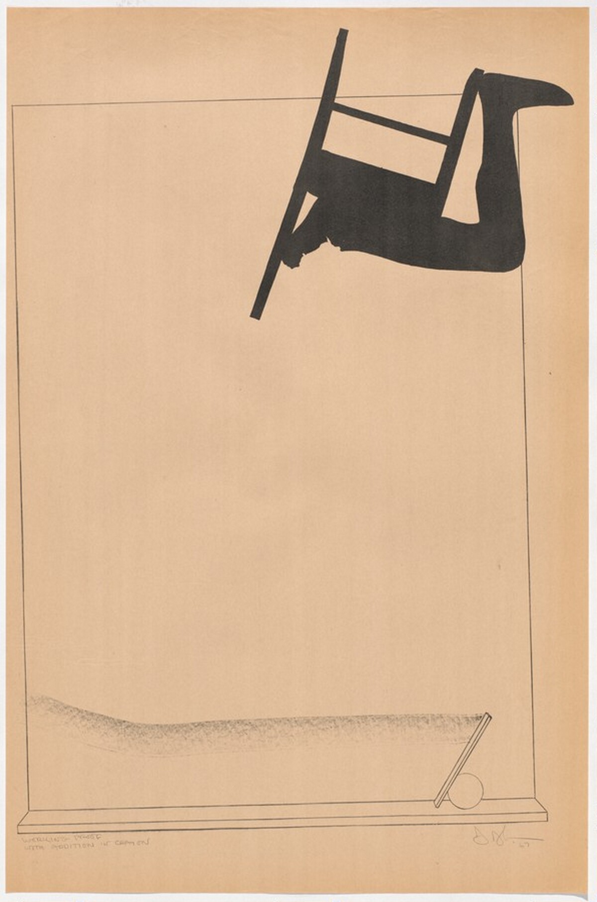 Watchman [working proof] by Jasper Johns