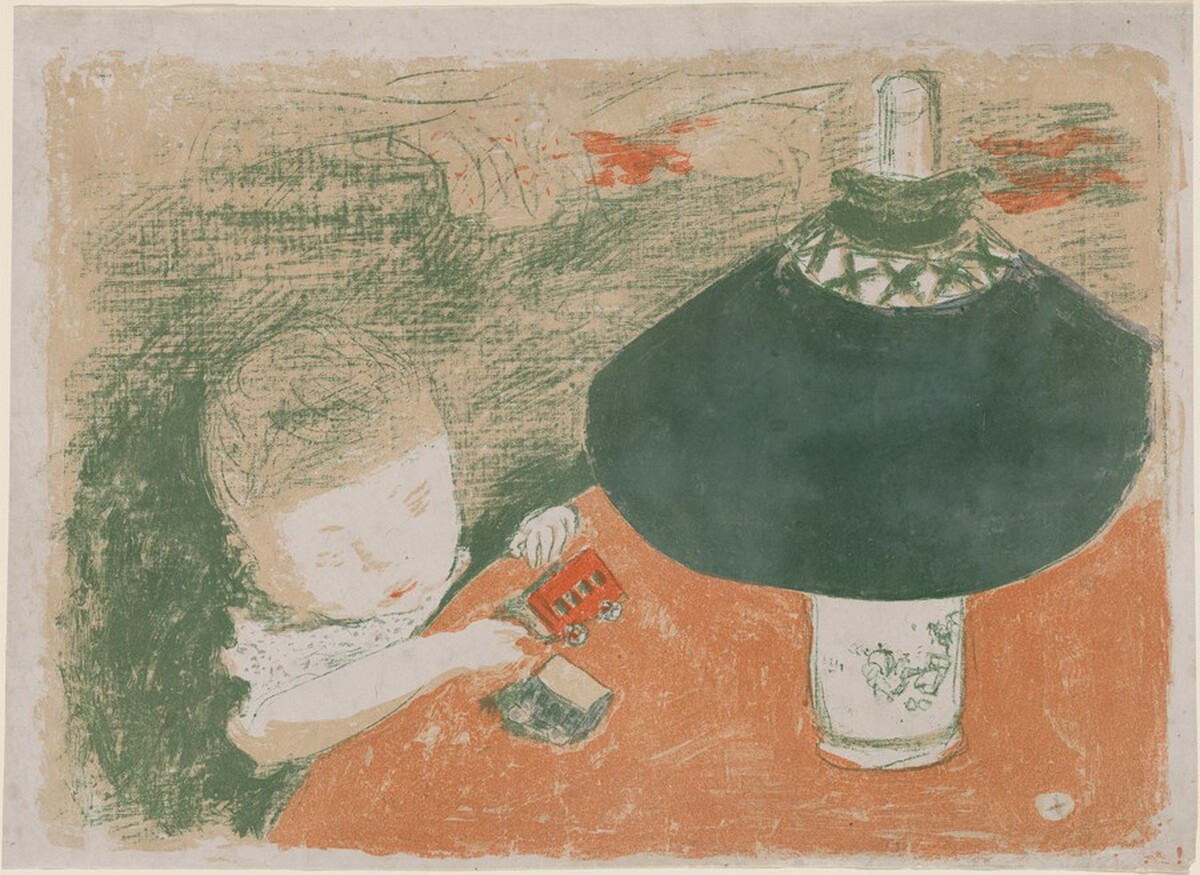 Child with a Lamp (L'Enfant à la lampe) by Pierre Bonnard