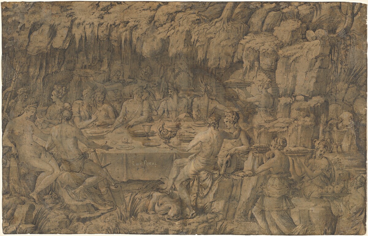 The Banquet of Acheloüs by Luca Penni