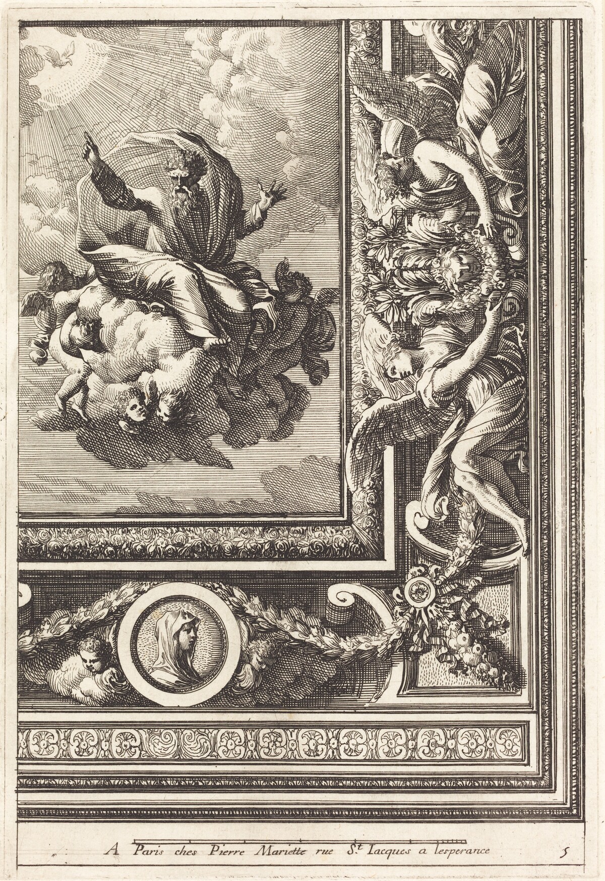 Quarts de plafons by Jean Lepautre