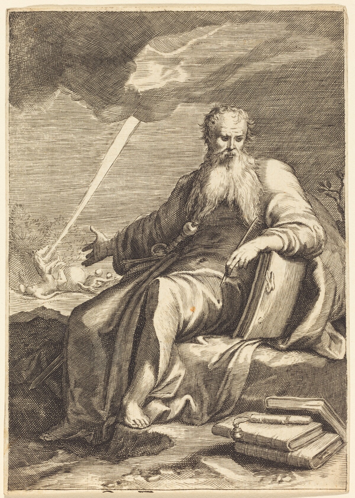 Saint Paul, Seated by after Jacques Callot