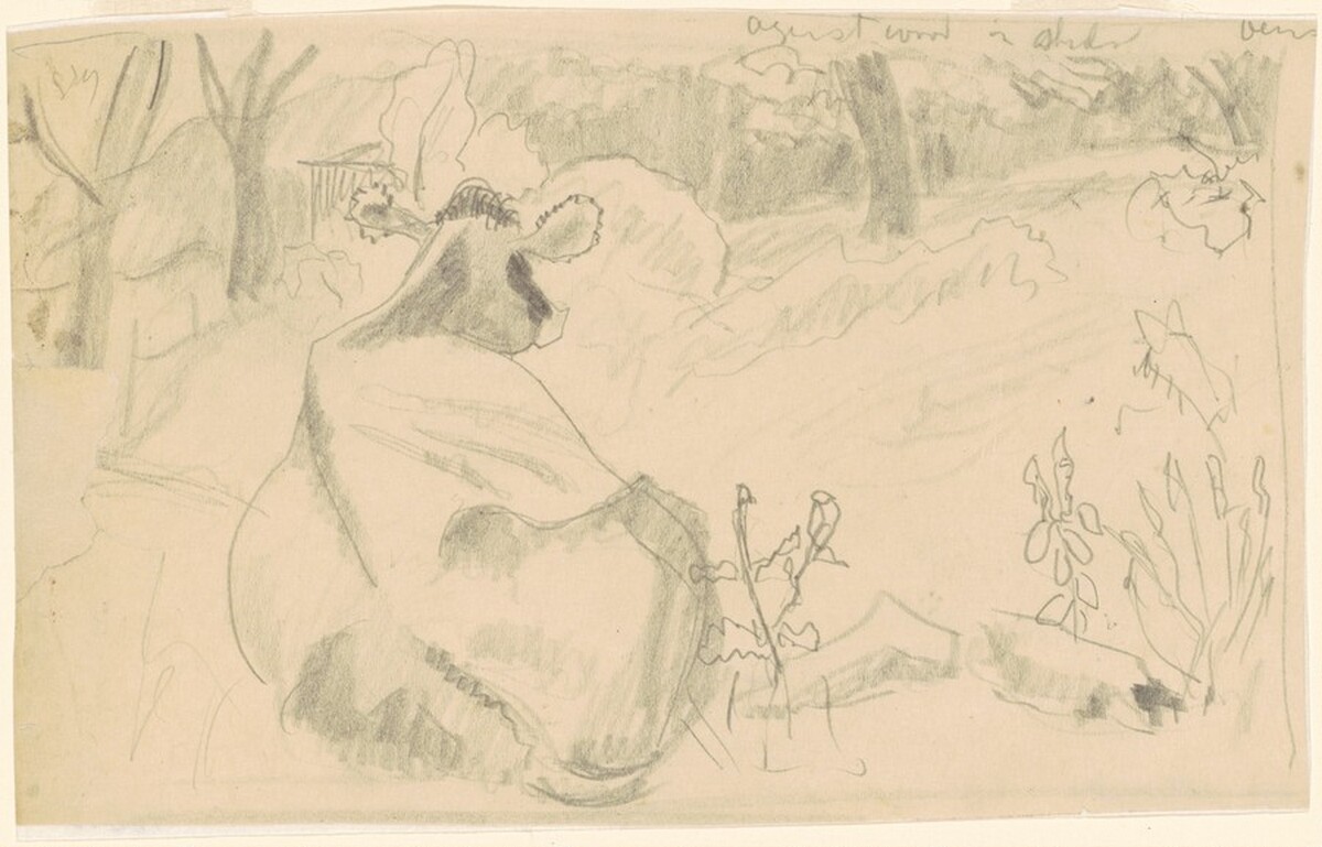 Study for "Bucolic Landscape" by Milton Avery
