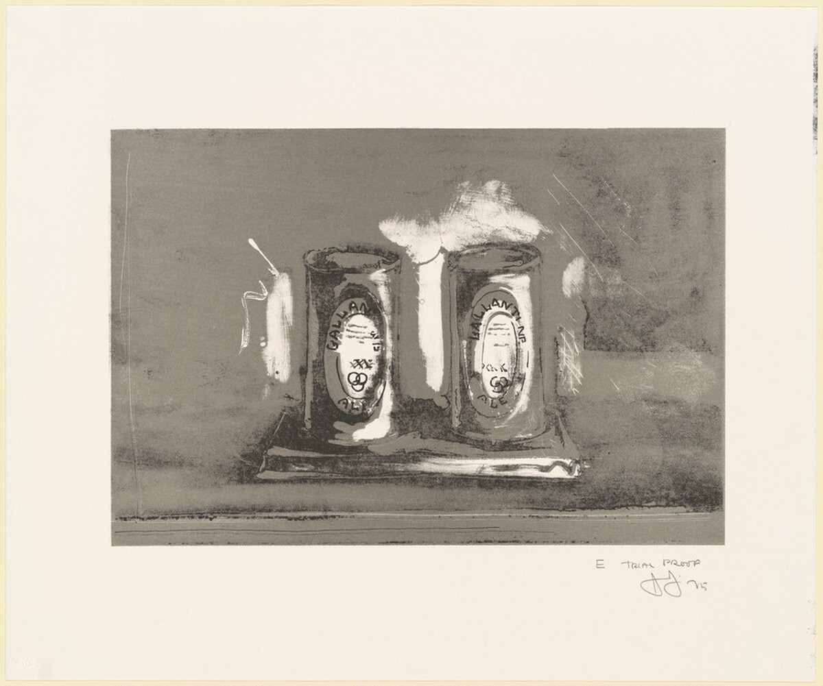 Ale Cans [trial proof E] by Jasper Johns