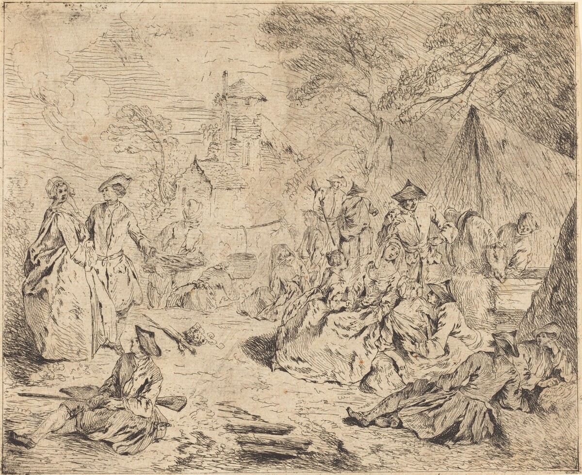 Troops Resting by Jean-Baptiste Joseph Pater
