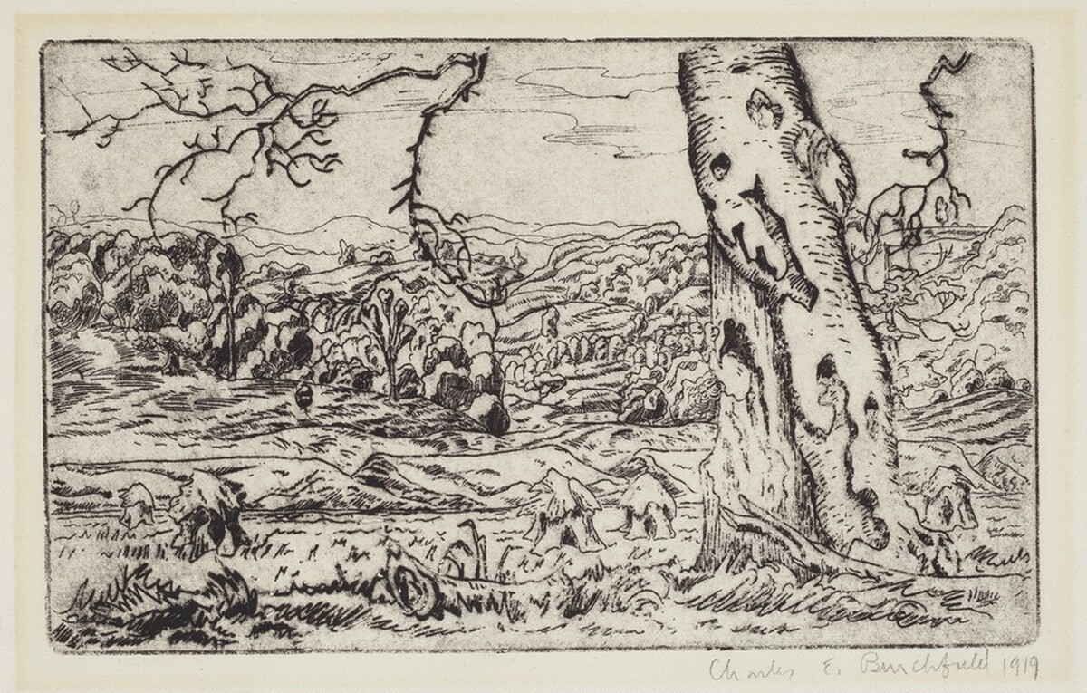 Beech Tree and Valley of the Little Beaver by Charles Burchfield