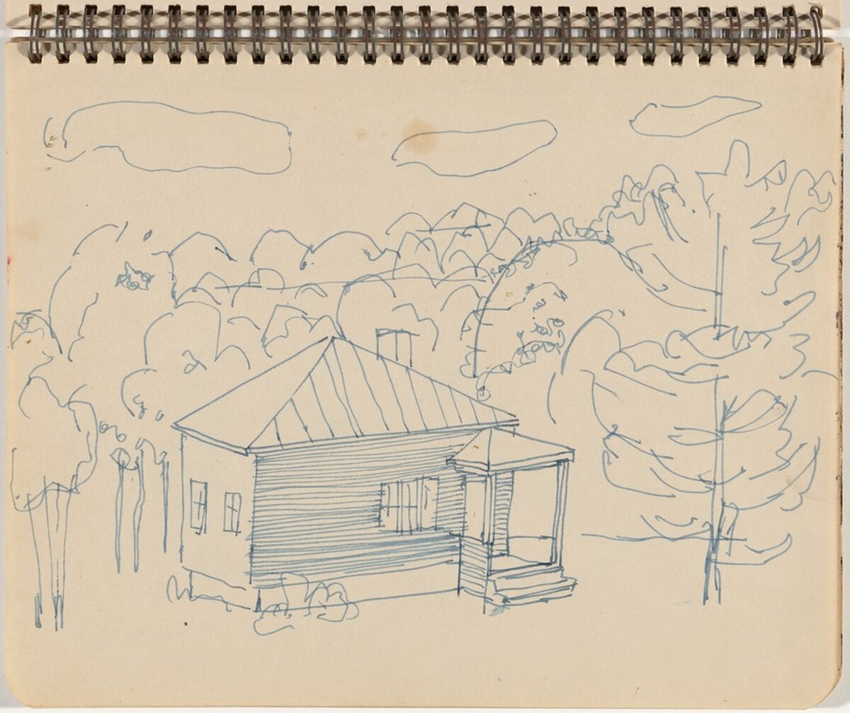 House Set in Wooded Landscape by Alex Katz