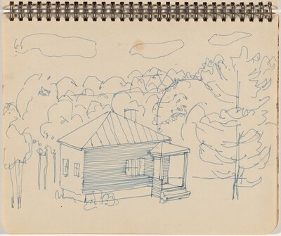 House Set in Wooded Landscape