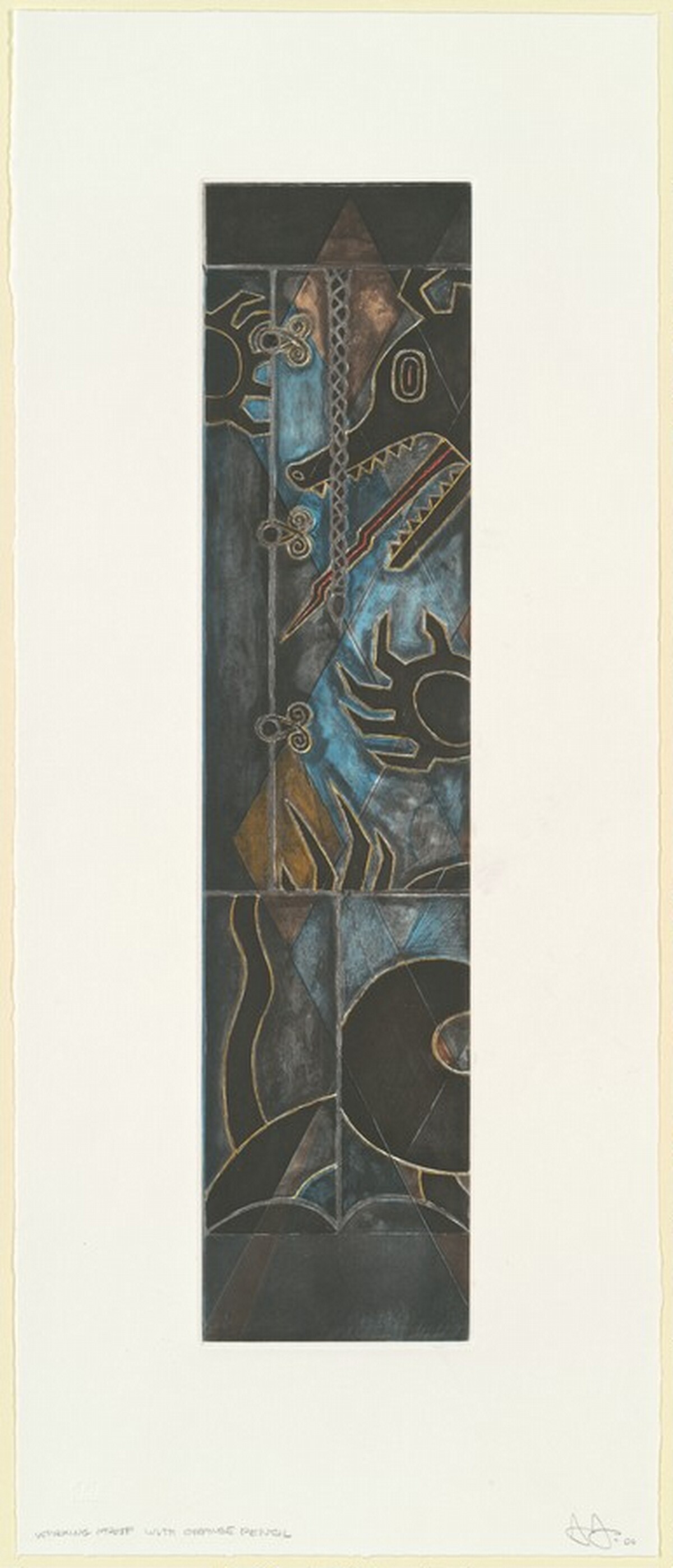 Two Costumes [working proof] by Jasper Johns