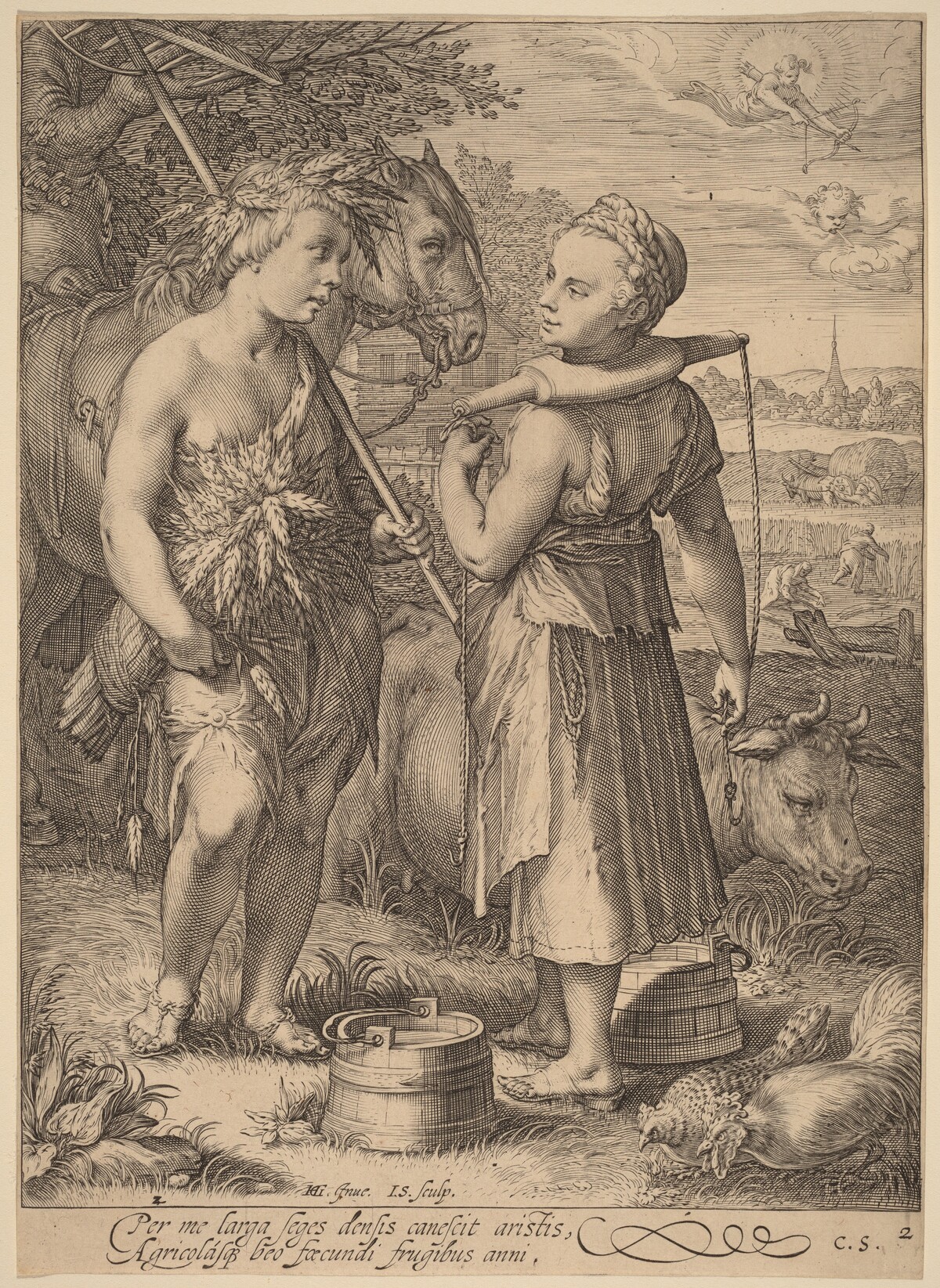 Summer by Jan Pietersz Saenredam after Hendrik Goltzius