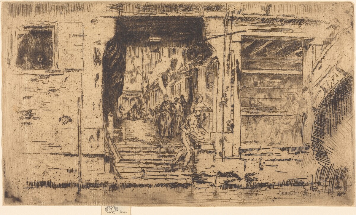 Fish-Shop, Venice by James McNeill Whistler