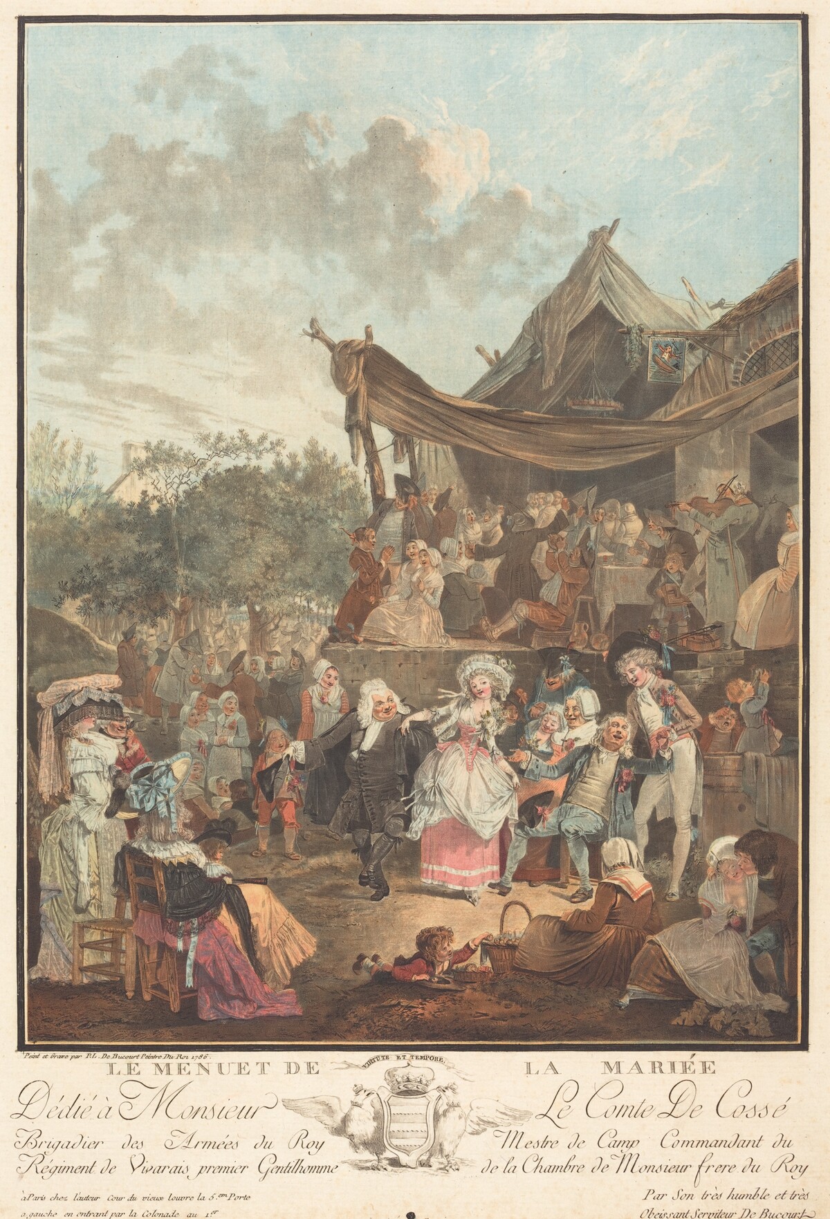 Le Menuet de la mariée (The Bride's Minuet) by Philibert-Louis Debucourt