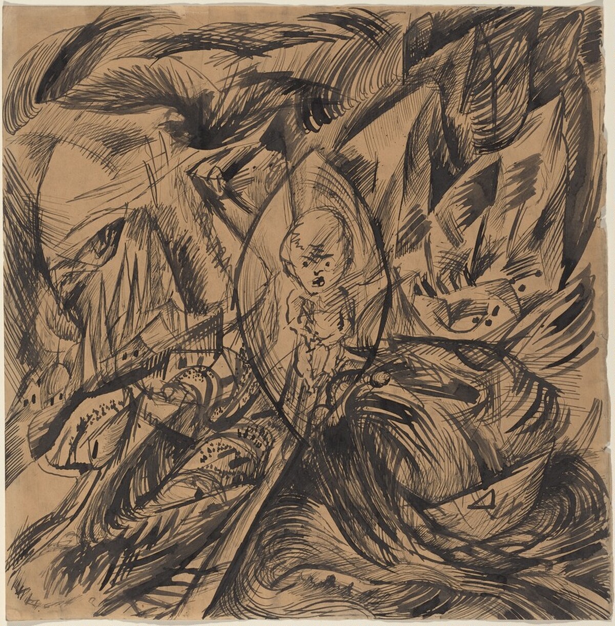 Young Family (Lovers) (Junge Familie [Liebespaar]), also known under the title "Homunkulus" by Otto Dix