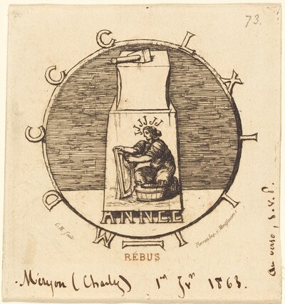 Rébus: "Ci-gît la vendetta surannée" (Rebus: "Here Lies the Ancient Vendetta")