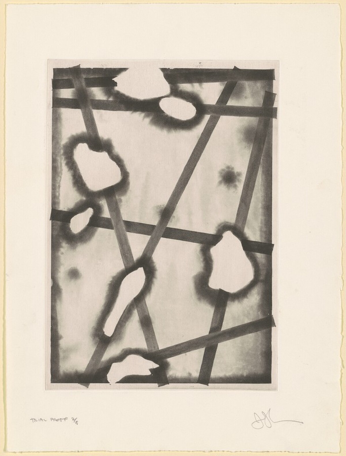 Casts (Words) [trial proof 2] by Jasper Johns