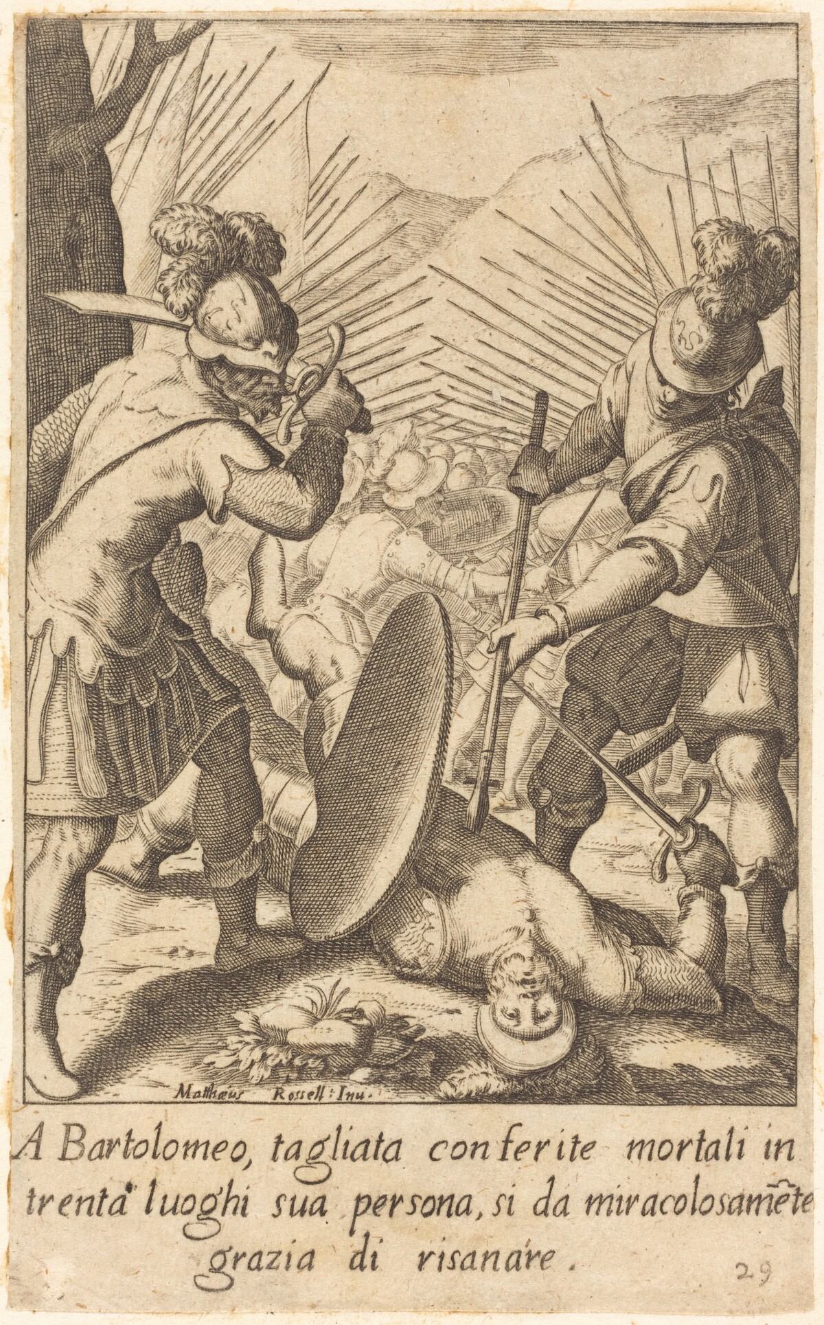 Bartolomeo by Jacques Callot after Matteo Rosselli