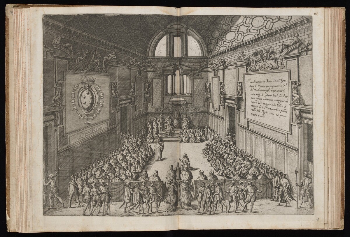 The Coronation of Cosimo I de' Medici by Étienne Dupérac