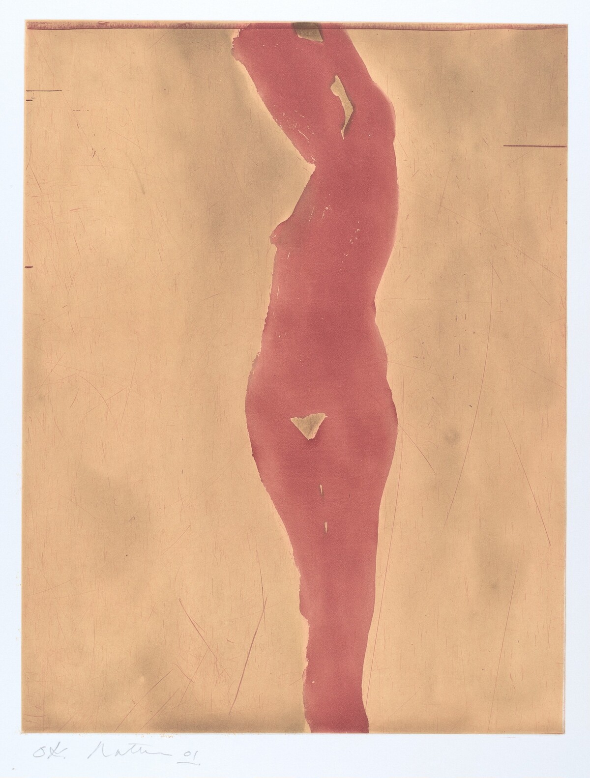 Copper Plate Nudes II (2) by Nathan Oliveira