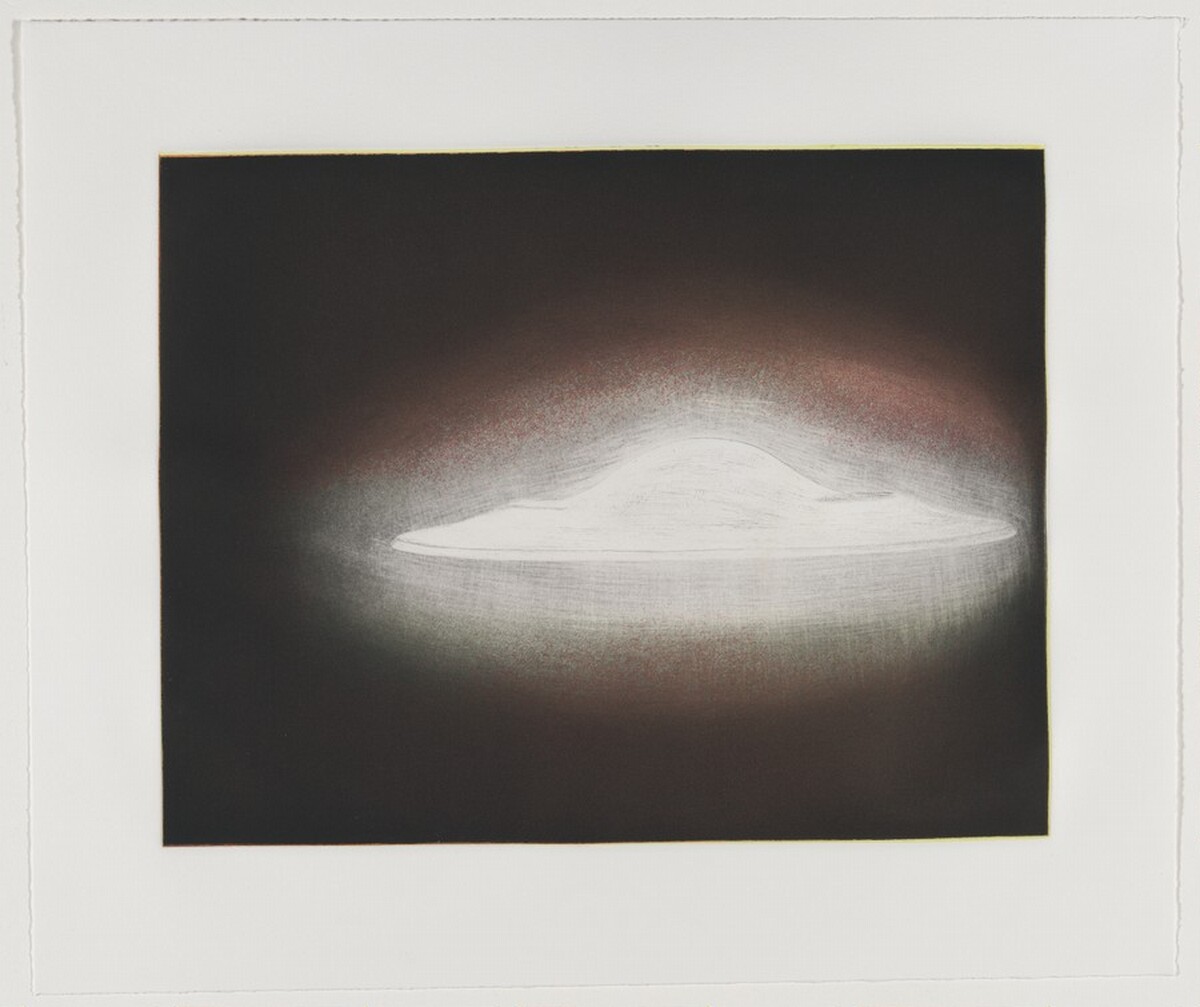 UFO [working proof 7] by Tom Marioni