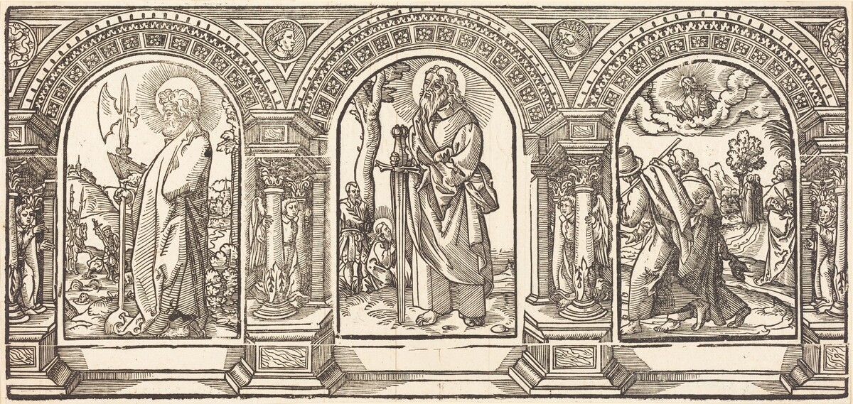 Christ and His Disciples V by German 16th Century after Martin Schongauer