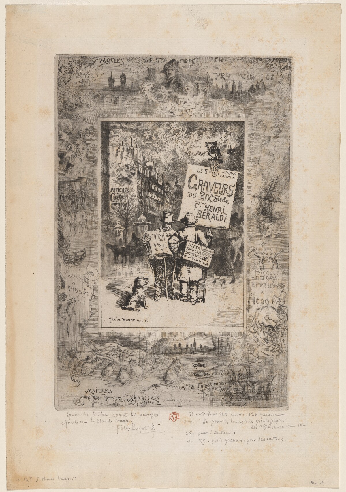 Frontispiece for "Les Graveurs du XIXe siècle de Henri Beraldi" by Félix-Hilaire Buhot