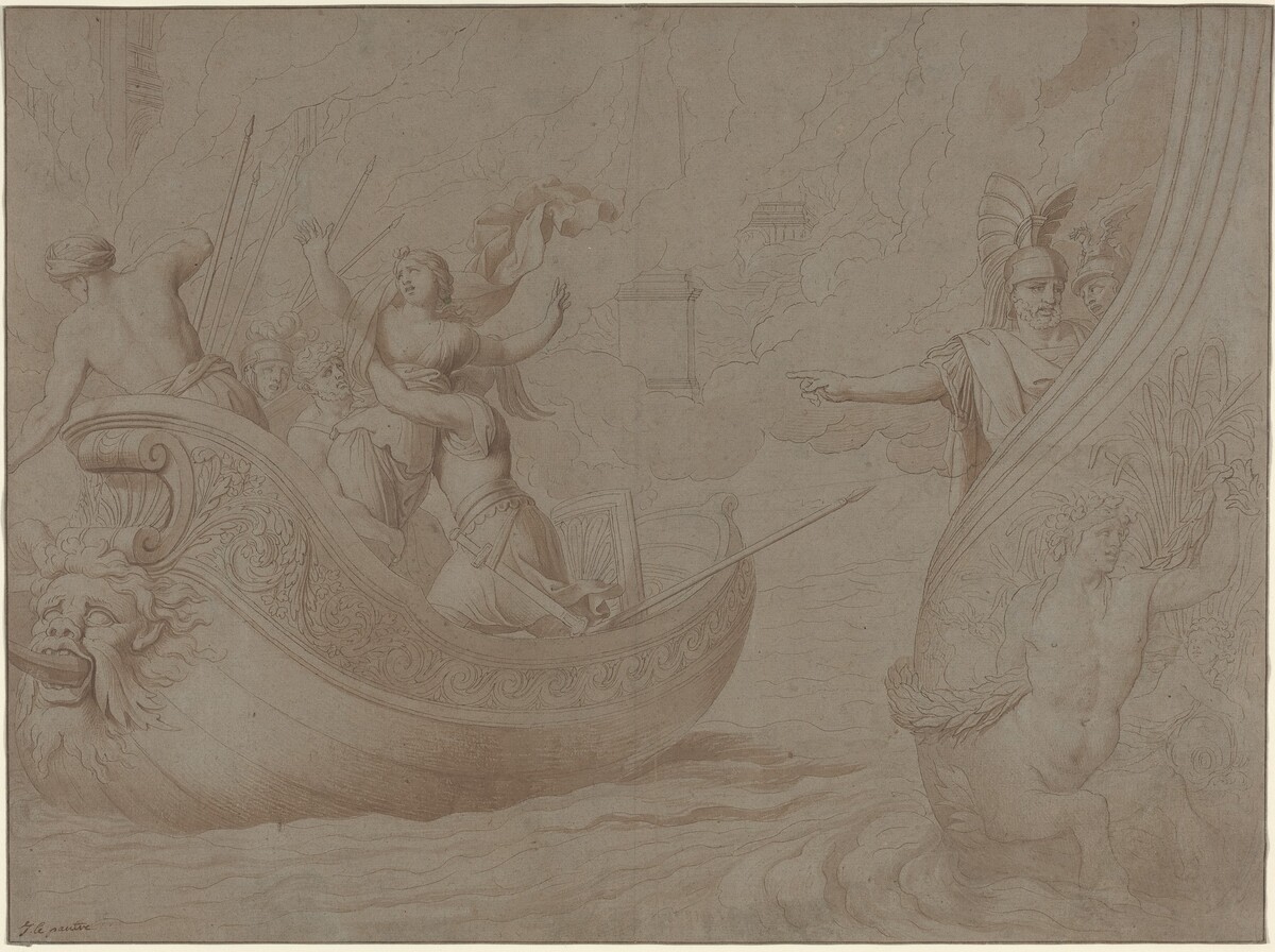 The Abduction of Helen of Troy by Jean Lepautre