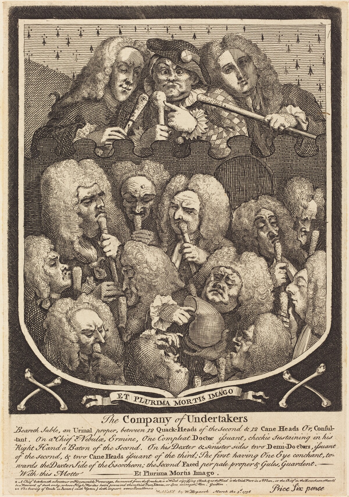 The Company of Undertakers by William Hogarth