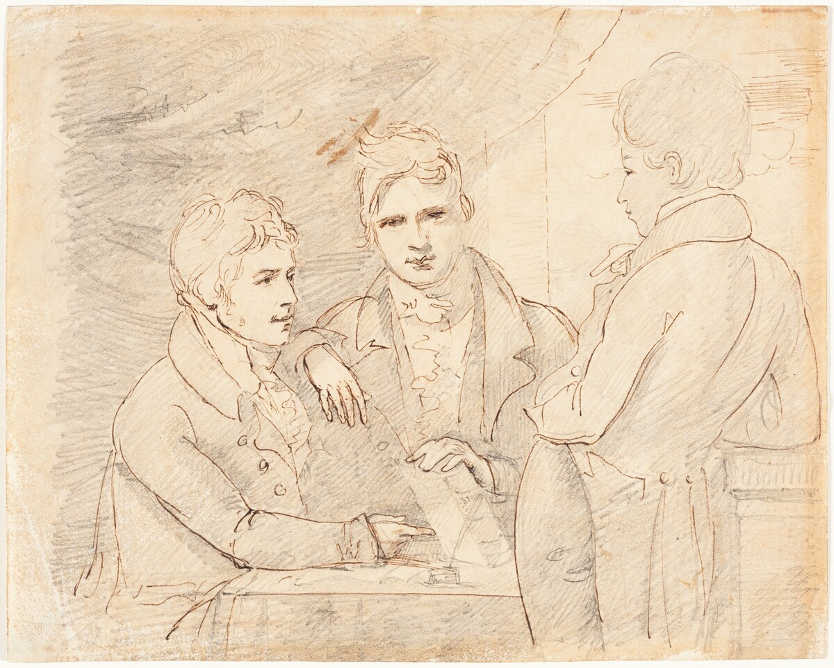 Young Gentlemen in Conversation by John Jackson