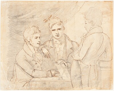 Young Gentlemen in Conversation