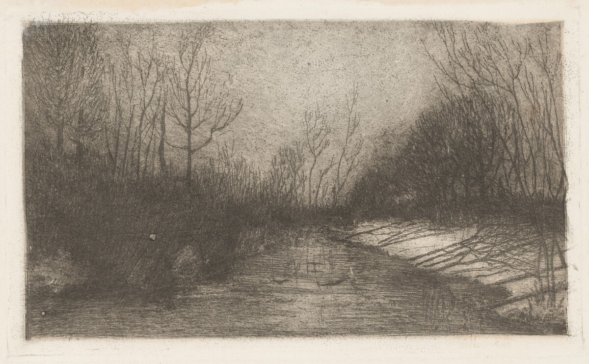 Winter Evening by Vittore Grubicy