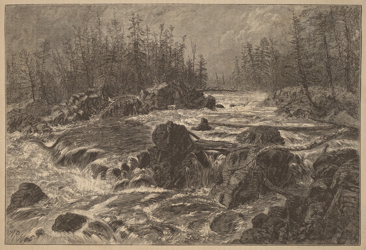 Dalles of the St. Louis by Alfred R. Waud
