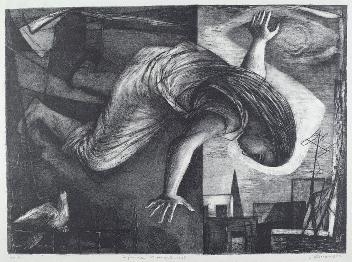 To Freedom - XII August - 1948 by Benton Murdoch Spruance
