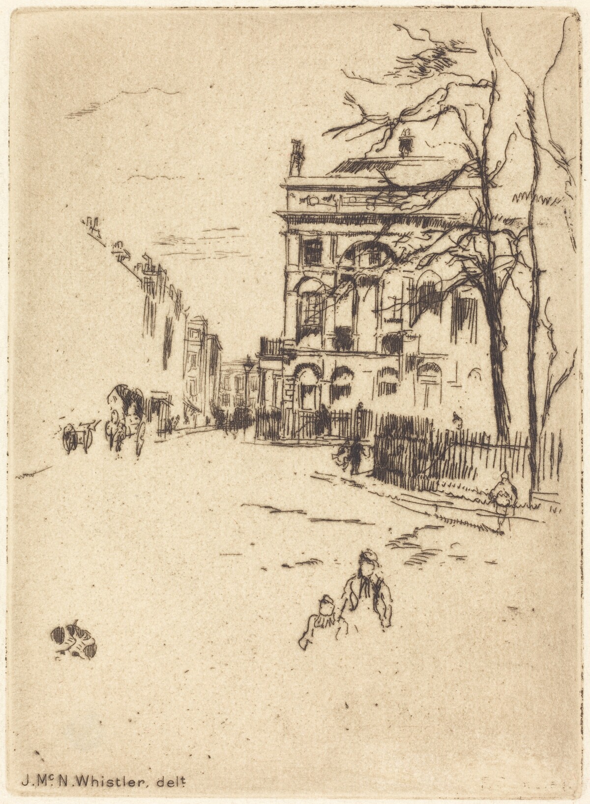 Fitzroy Square by James McNeill Whistler