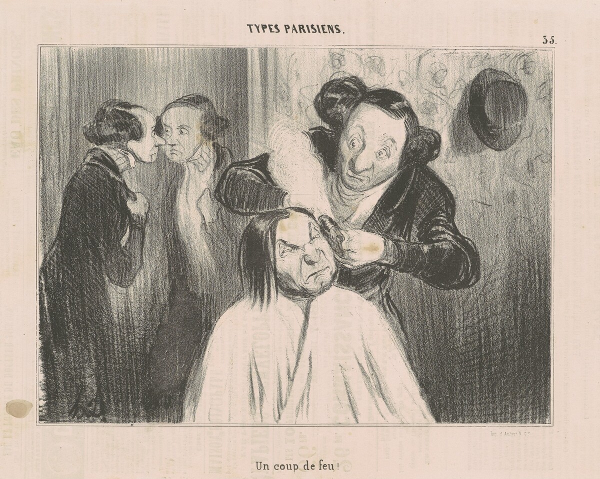 Un coup de feu! by Honoré Daumier