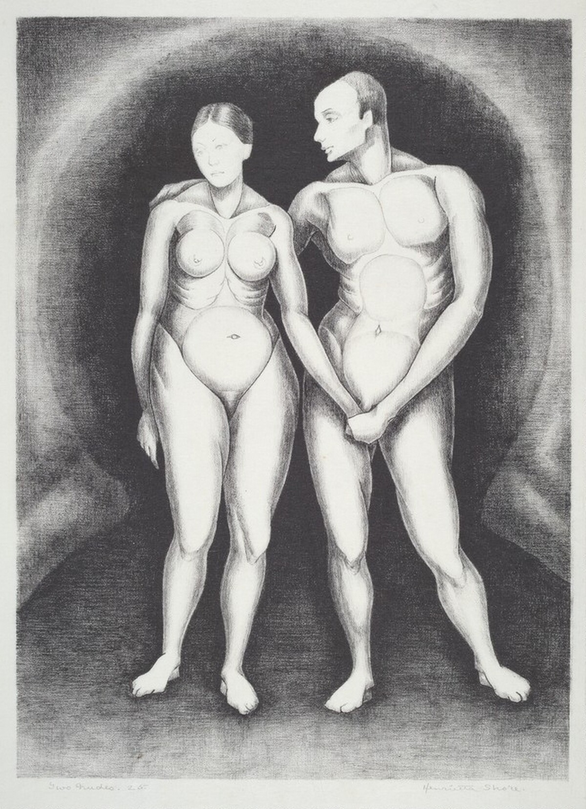 Two Nudes by Henrietta Mary Shore