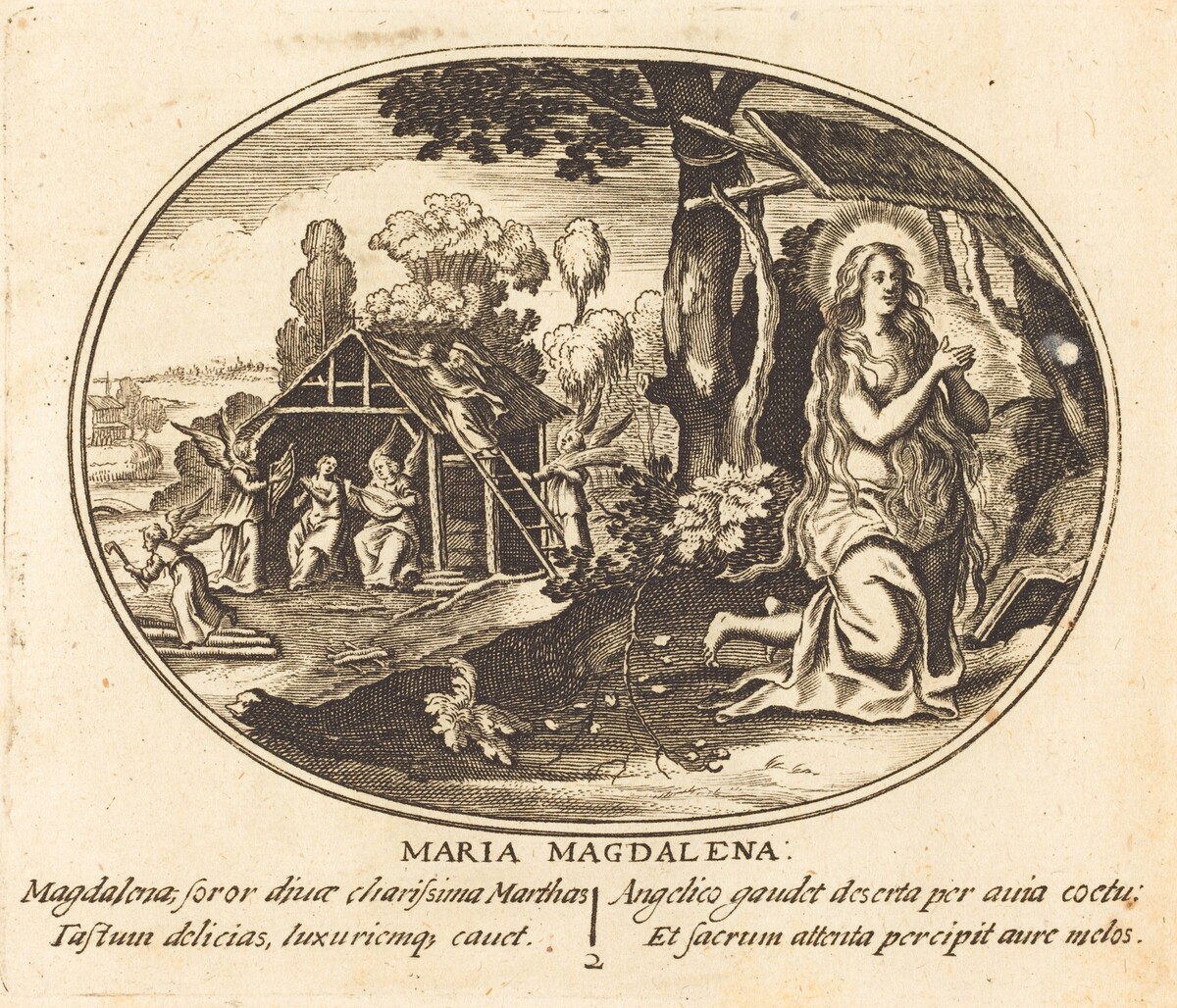 The Penitence of Mary Magdalen by Balthasar Moncornet