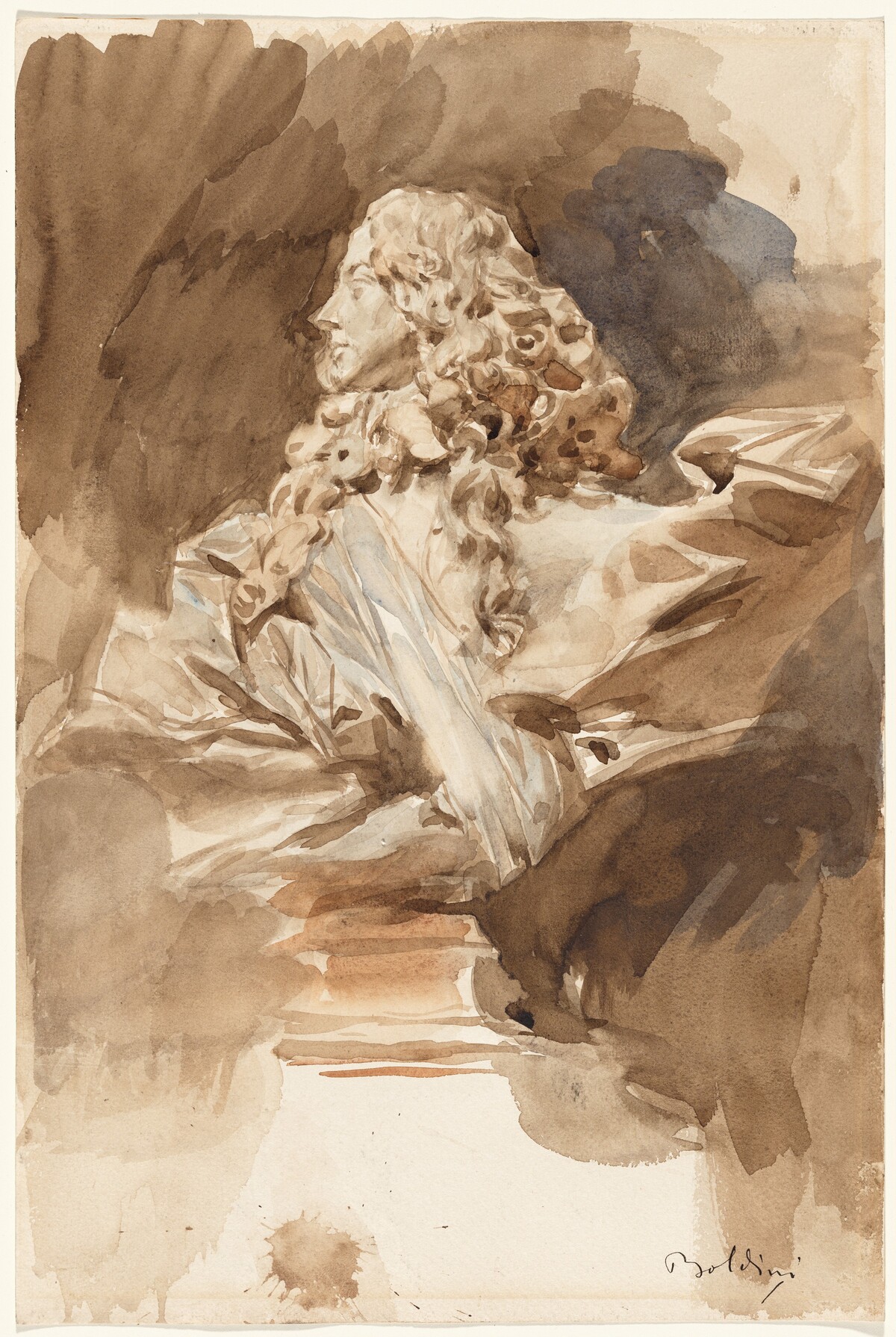 Bust of Francesco I d'Este by Giovanni Boldini, after Gian Lorenzo Bernini