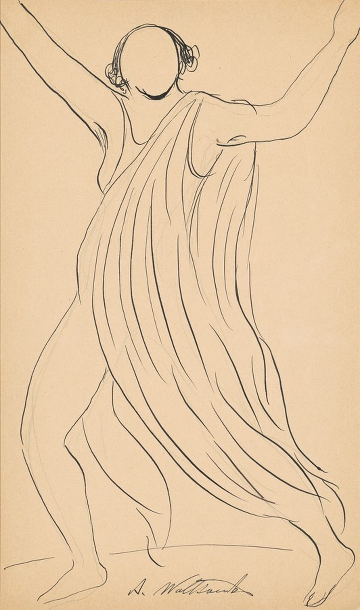 Isadora Duncan by Abraham Walkowitz
