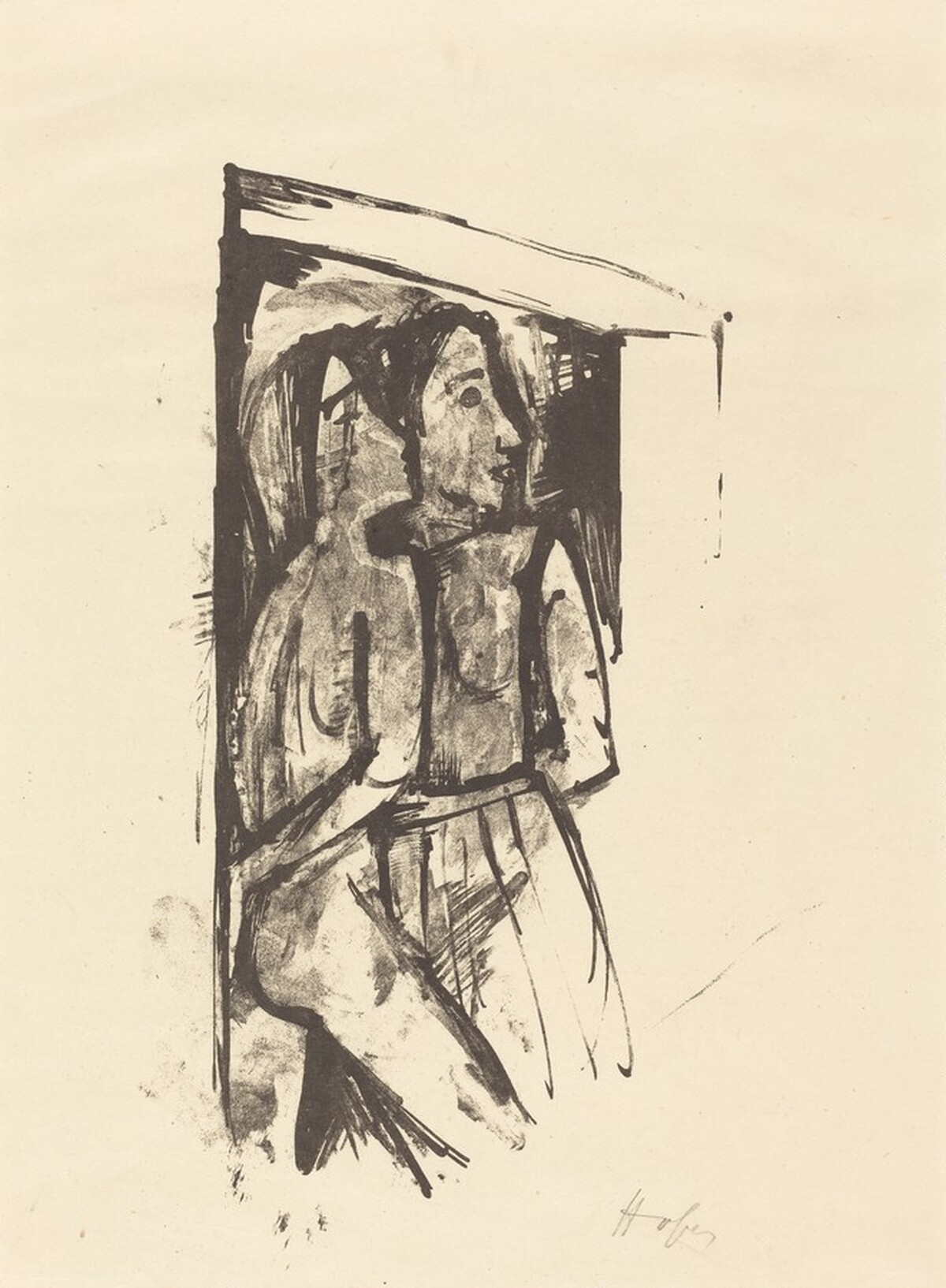 Under the Door (In der Tur) by Karl Hofer