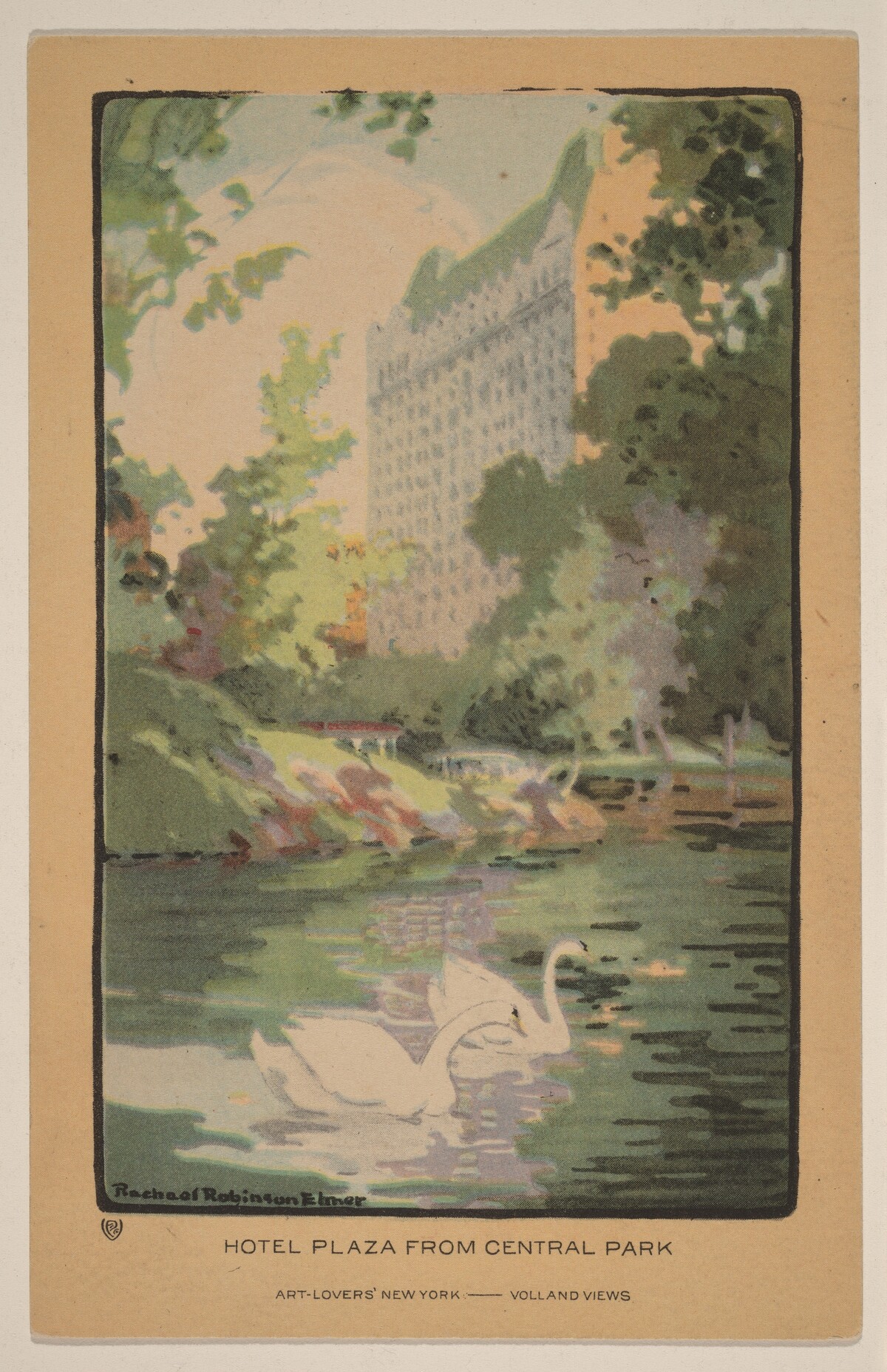 Hotel Plaza from Central Park by Rachael Robinson Elmer