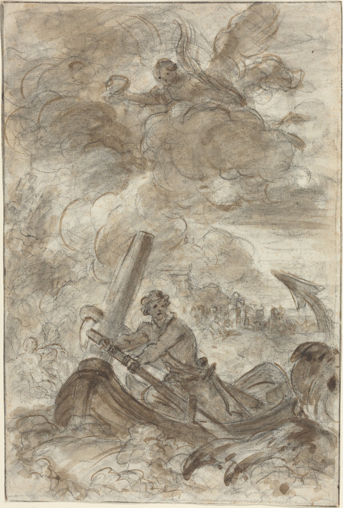 Orlando Kills the Orc with an Anchor by Jean-Honoré Fragonard
