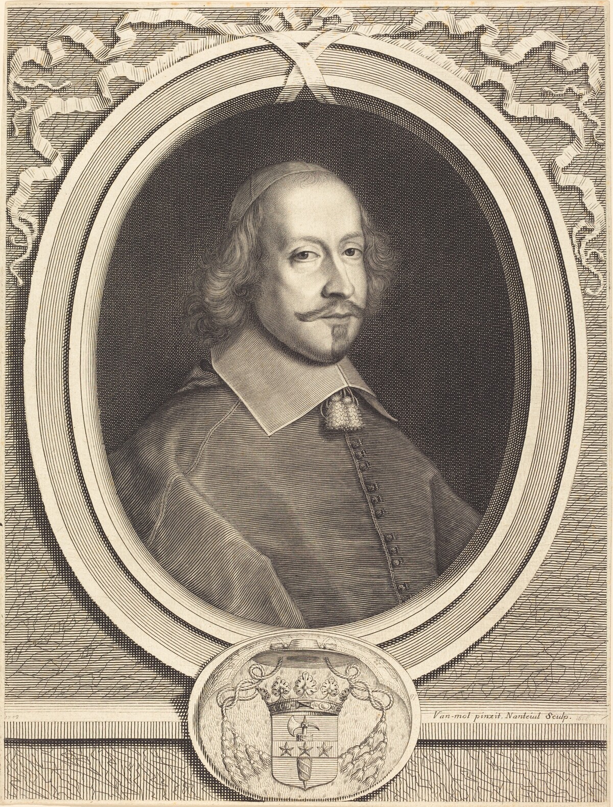 Cardinal Jules Mazarin by Robert Nanteuil after Pieter van Mol