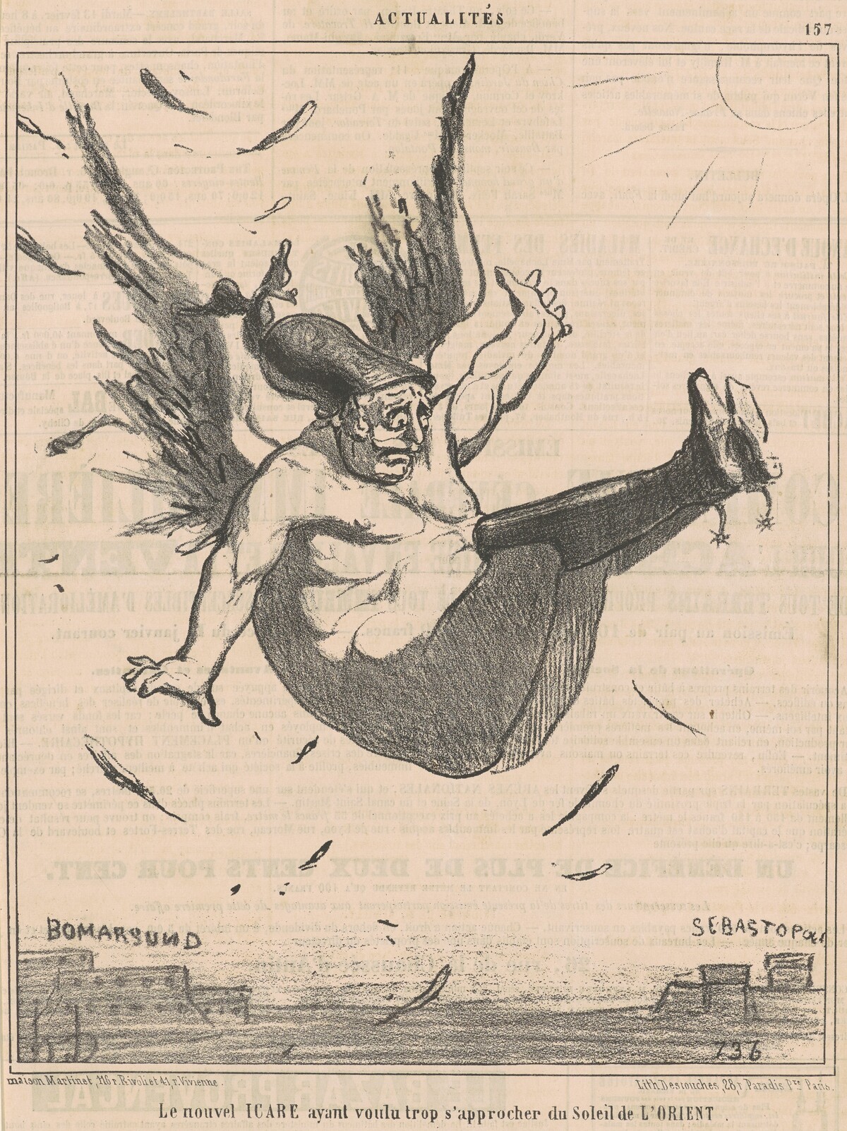 Le nouvel Icare ... by Honoré Daumier