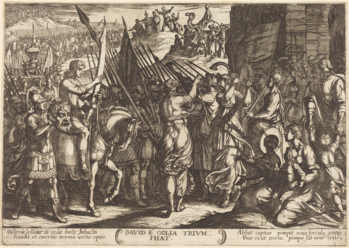 The Triumph of David over Goliath by Antonio Tempesta