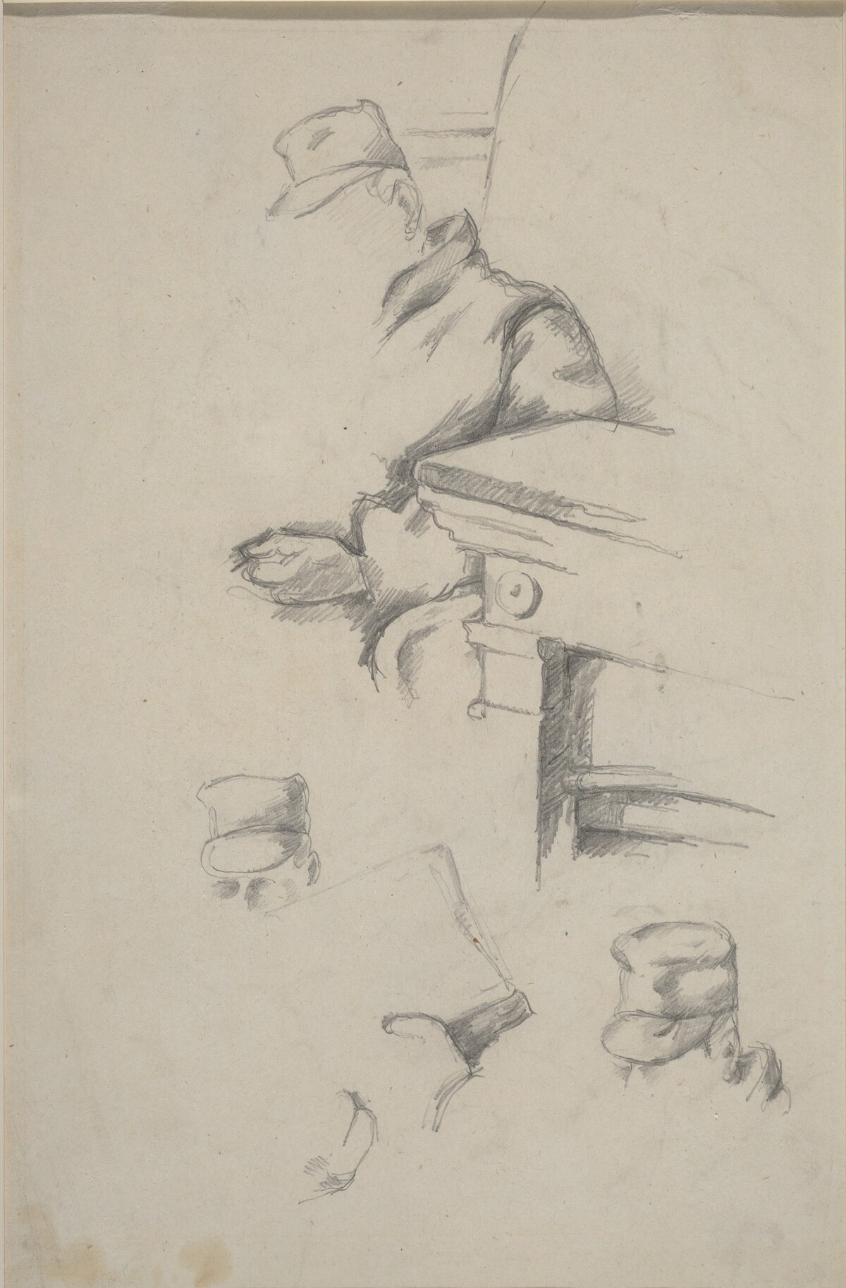 Father of the Artist [verso] by Paul Cezanne