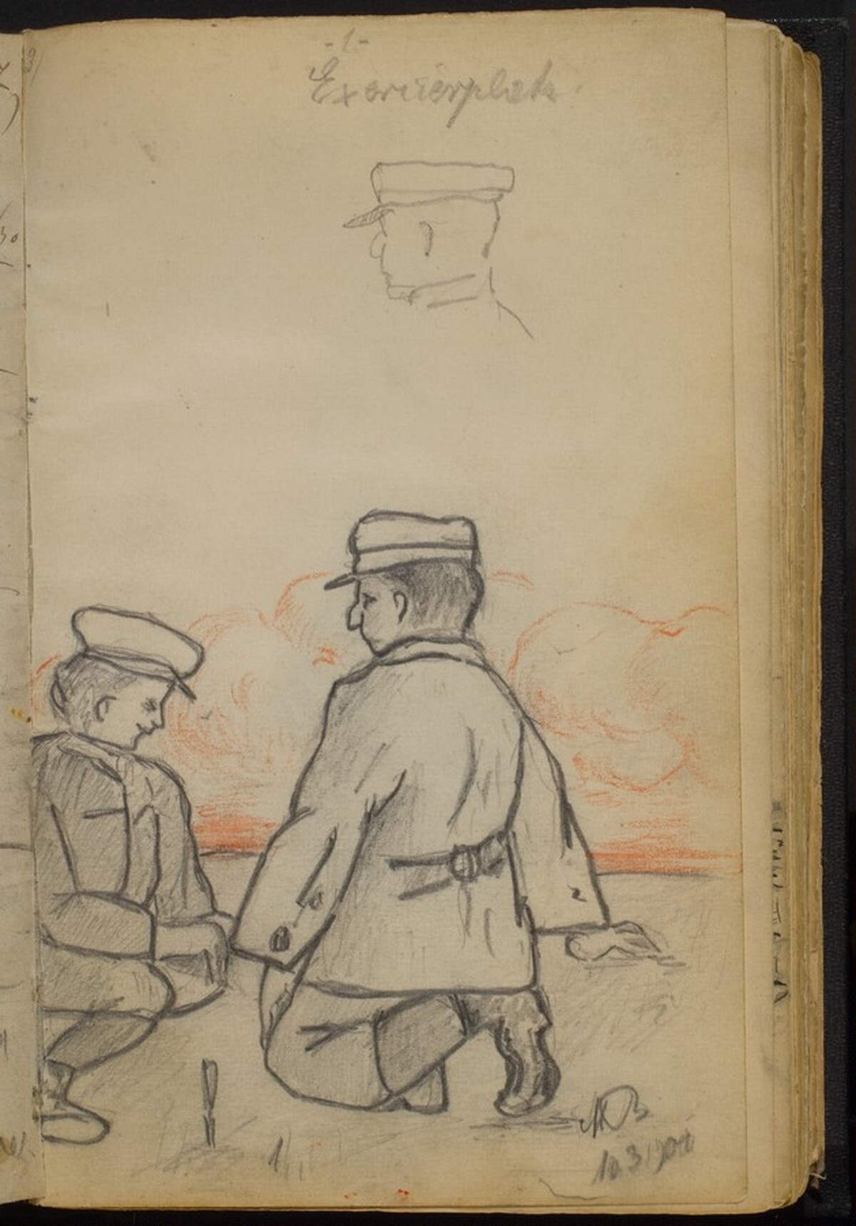 Two Boys Outside by Max Beckmann