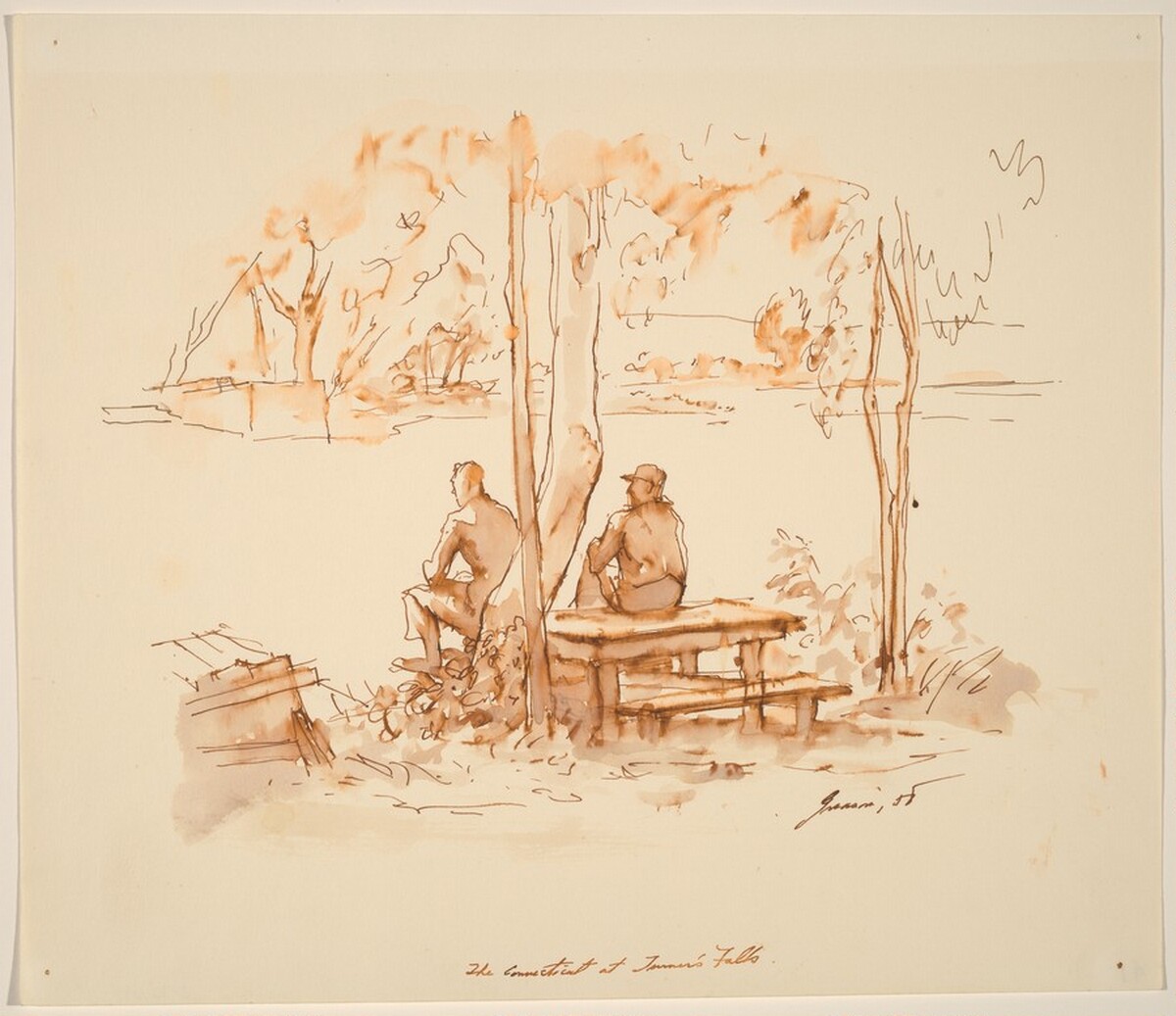 The Connecticut at Turners Falls by Donald Carlisle Greason