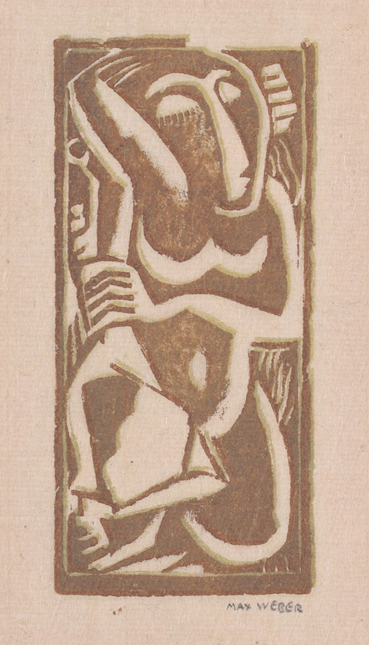 Nude with Upraised Arm by Max Weber