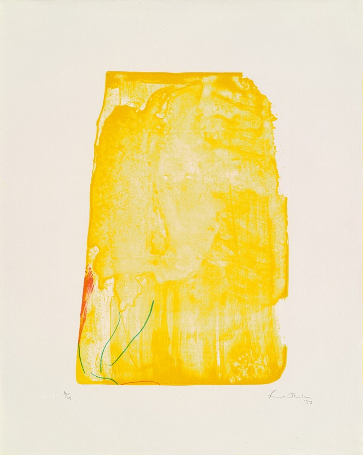I Need Yellow by Helen Frankenthaler